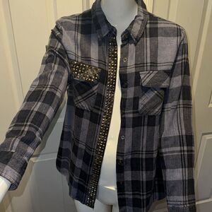 Vintage Havana  studded flannel